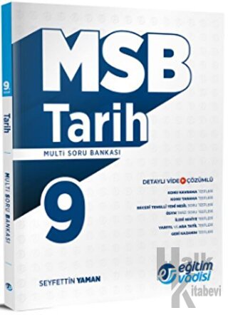 Eğitim Vadisi 9. Sınıf Tarih Güncel MSB Modüler Soru Bankası - Halkkit