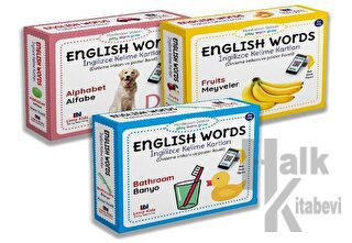 English Words - İngilizce Kelime Kartları Seti - 3 Kitap Takım