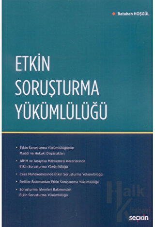 Etkin Soruşturma Yükümlülüğü