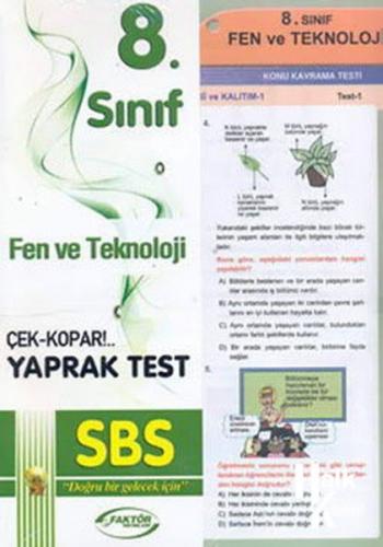 Faktör 8.Sınıf Fen ve Teknoloji+Yaprak Testli