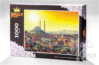 Fatih Camii (1000 Parça) - Ahşap Puzzle Şehirler ve Yapılar Serisi - (SY03-M)