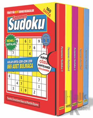 Fenomen Sudoku Bulmaca Seti - 5 Kitap - Halkkitabevi