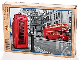 Fleet Caddesi Londra Ahşap Puzzle 204 Parça (UK01-CC)