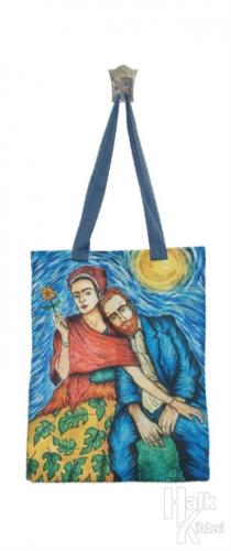 Frida ve Van Gogh Bez Çanta Kod - 330038