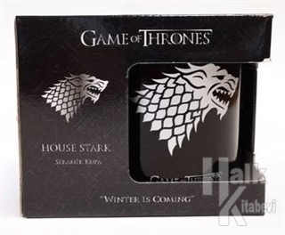 Game Of Thrones Siyah Kupa - Silver Stark - Halkkitabevi