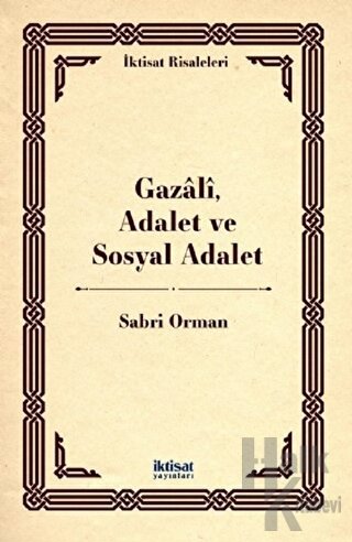 Gazali, Adalet ve Sosyal Adalet - Halkkitabevi