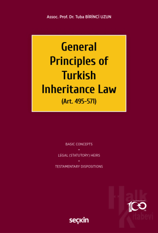 General Principles of Turkish Inheritance Law - Halkkitabevi