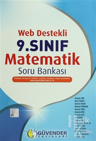 Güvender - 9. Sınıf Matematik Soru Bankası Web Destekli