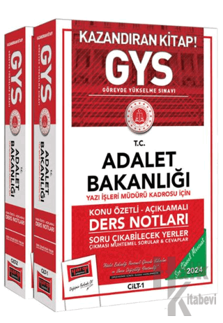 GYS Adalet Bakanlığı Yazı İşleri Müdürü Kadrosu İçin Konu Özetli Açıkl