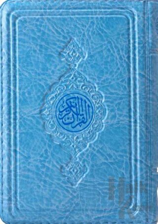 Hafız Boy Kur'an-ı Kerim (Mavi, Kılıflı, Mühürlü, 2 Renk) (Ciltli) - H