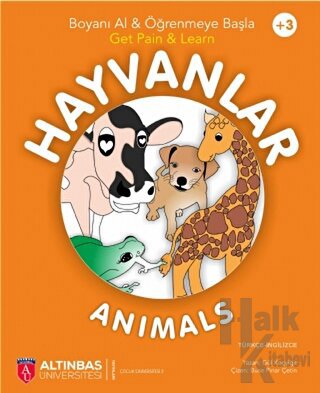 Hayvanlar - Animals (Boyama Kitabı) - Halkkitabevi
