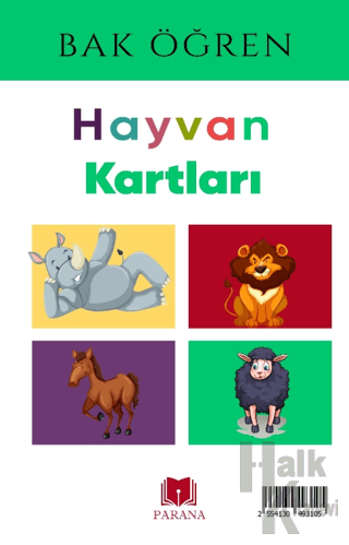 Hayvanlar - Bak Öğren Kartları - İlk Bilgilerim (Ciltli)