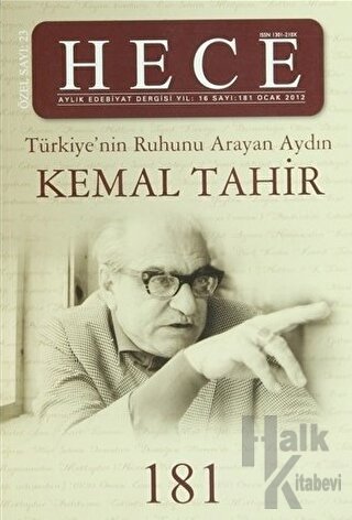 Hece Aylık Edebiyat Dergisi Sayı: 181 Kemal Tahir Özel Sayısı: 23 (Ciltli)