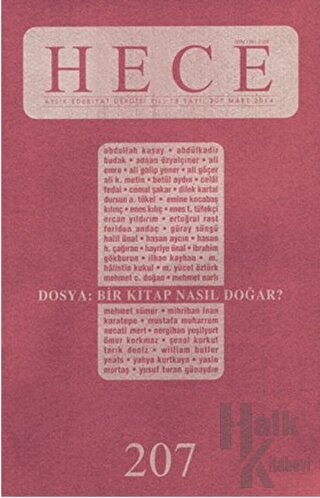 Hece Aylık Edebiyat Dergisi Sayı: 207 Mart/2014 - Halkkitabevi