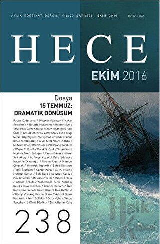 Hece Aylık Edebiyat Dergisi Sayı: 238 - Ekim 2016