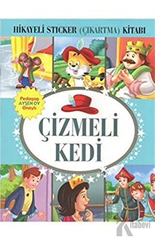 Hikayeli Sticker (Çıkartma) Kitabı - Çizmeli Kedi - Halkkitabevi