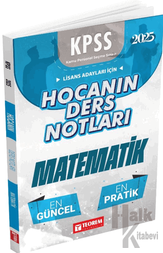 Hocanın Ders Notları Matematik - Halkkitabevi