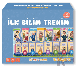 İlk Bilim Trenim - Cırt Cırtlı Yapboz ve Kitap Seti - Halkkitabevi