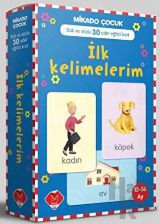 İlk Kelimelerim - 30 Adet Eğitici Kart - Halkkitabevi