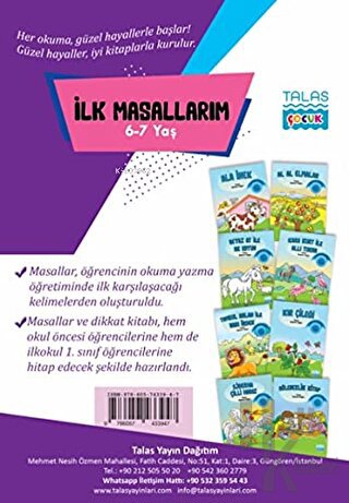 İlk Masallarım ( 8 Kitap Set )