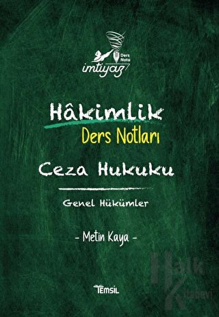 İmtiyaz Hakimlik Ders Notları Ceza Hukuku Genel Hükümler