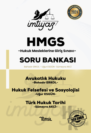 İmtiyaz HMGS Avukatlık Hukuku Hukuk Felsefesi ve Sosyolojisi Türk Hukuk Tarihi Soru Bankası