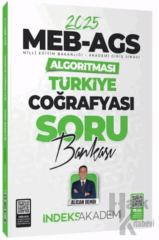 İndeks Akademi 2025 MEB-AGS Algoritması Türkiye Coğrafyası Soru Bankası Çözümlü