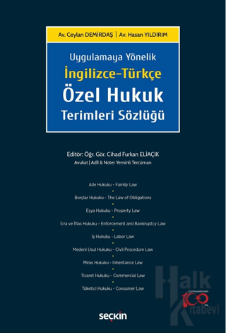 İngilizce-Türkçe Özel Hukuk Terimleri Sözlüğü