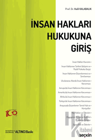 İnsan Hakları Hukukuna Giriş - Halkkitabevi