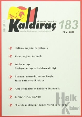 Kaldıraç Dergisi Sayı: 183 Ekim 2016