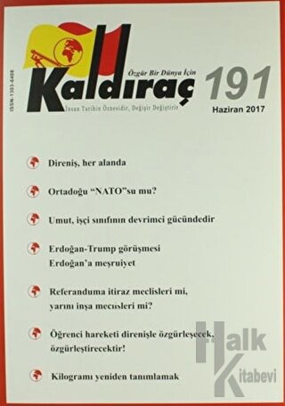 Kaldıraç Dergisi Sayı: 191 Haziran 2017