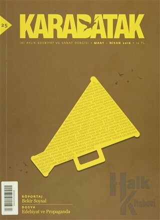 Karabatak Sayı: 25 Mart-Nisan 2016