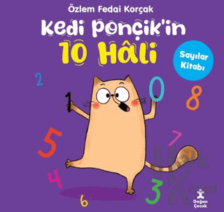 Kedi Ponçik'in 10 Hali - Sayılar Kitabı - Halkkitabevi