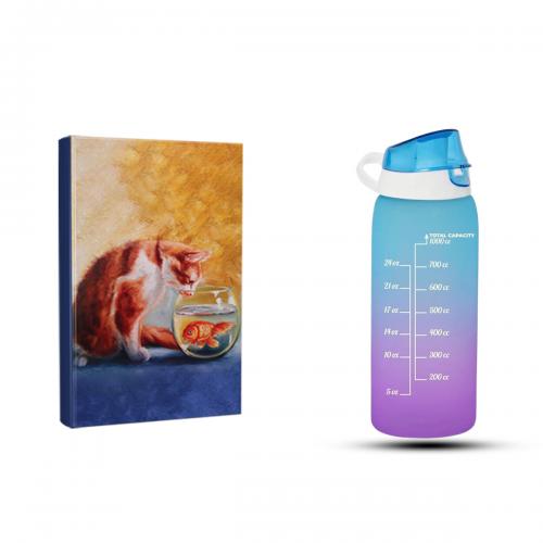 Kedi Rüyası Defter ve 1 LT Motivasyon Matara Seti