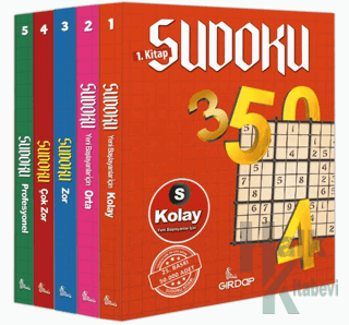 Kolaydan Zora Sudoku 5’li Set - Halkkitabevi