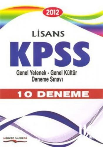 KPSS 2012 Genel Yetenek Genel Kültür 10 Deneme Sınavı