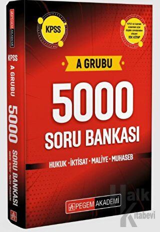 KPSS A Grubu 5000 Soru Bankası - Halkkitabevi