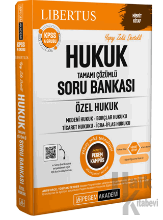 KPSS A Grubu Hukuk Soru Bankası-Özel Hukuk - Halkkitabevi