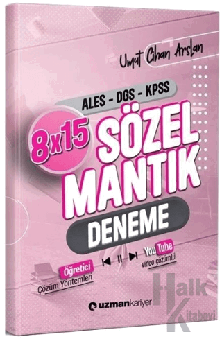 KPSS ALES DGS Sözel Mantık 8x15 Deneme Video Çözümlü