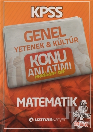 KPSS Genel Yetenek ve Kültür Konu Anlatımı Modüler Set - Matematik - H