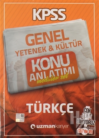 KPSS Genel Yetenek ve Kültür Konu Anlatımlı Modüler Set - Türkçe