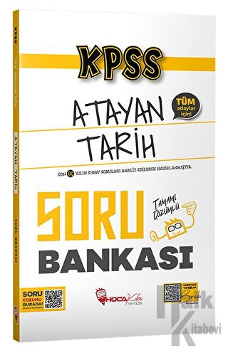 KPSS Tarih Atayan Soru Bankası Çözümlü