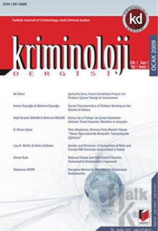 Kriminoloji Dergisi Yıl: 4 Sayı: 1 Ocak 2012