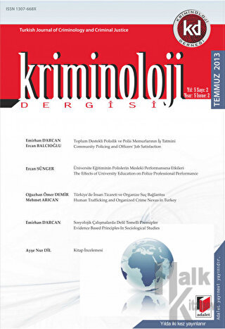 Kriminoloji Dergisi Yıl: 5 Sayı: 1 - Ocak 2013