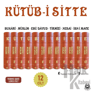 Kütüb-i Sitte - 6 Hadis Kitabının Tercümesi (12 Kitap Takım Termo Deri Lüx Cilt) (Ciltli)