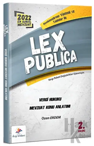 Lex Publica Hakimlik Vergi Hukuku Mevzuat Konu Anlatımı