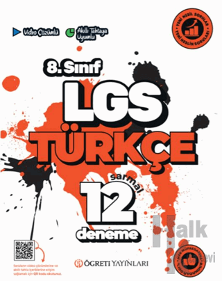 LGS 8. Sınıf Türkçe Sarmal 12 Deneme - Halkkitabevi