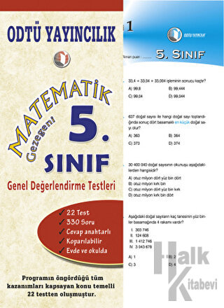 Matematik 5. Sınıf Genel Değerlendirme Testleri