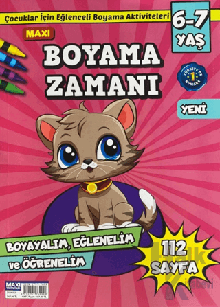 Maxi Boyama Zamanı 6-7 Yaş 2024 - Halkkitabevi