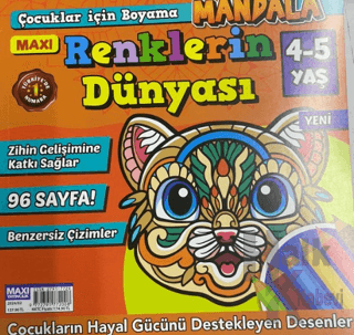 Maxi Mandala Boyama 4-5 Yaş 2024